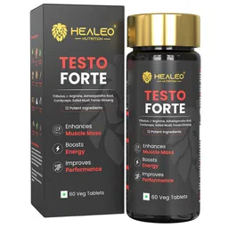 Healeo Nutrition Testo Forte 12-in-1 Testosterone Booster - 60 Tablets-36
