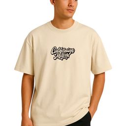 Billion Typography Printed Drop-Shoulder Sleeves Pure Cotton Oversized T-shirt-image-12