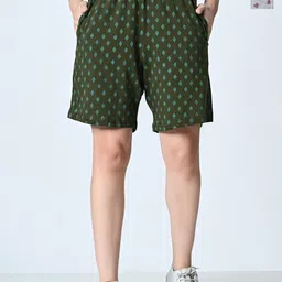 BAESD Women Conversational Printed High-Rise Shorts-picture-16