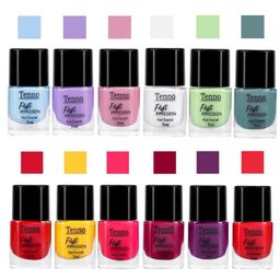 Tenno Set Of 12 First Impression Nail Enamel - 7 ml Each - Combo - 26-40