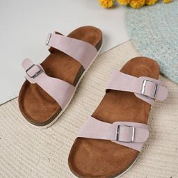 MOZAFIA Women Core with Buckles Flats-51