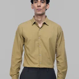 Tailoraedge Men Spread Collar Solid Formal Shirt-picture-24