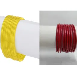 1ST TIME Set Of 22 Yellow Alloy Bangles-picture-28