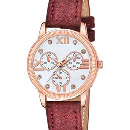 CSAMON Women Embellished Dial Analogue Watch C25RG_WH Mina MRO Leather_F-image-77