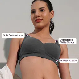 BODYSIZE Bra Medium Coverage Lightly Padded image 5