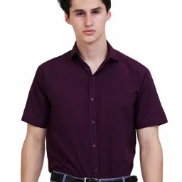 APPEL TOUCH Spread Collar Regular Fit Formal Shirt-image-101