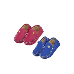 NESKA MODA 6 To 12 Months Baby Boys Set of 2 Pair Synthetic Leather/Rexine Loafer Booties-image-10