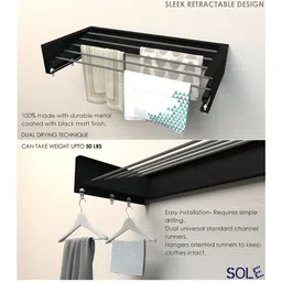 Sole Module Black Super Strong Balcony Net Organisers image 2