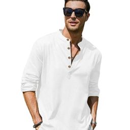 APEKTRA Band Collar Slim Fit Short Kurta-16