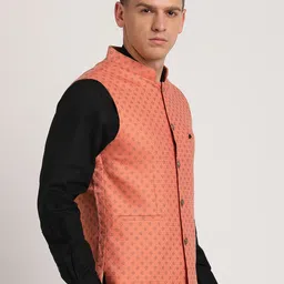 Turtle Printed Nehru Jacket image 3