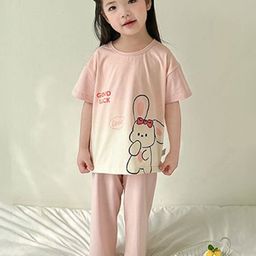 StyleCast x Revolte Girls Cartoon Printed Pure Cotton T-shirt With Trousers-image-45