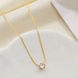 Jewels Galaxy Gold-Plated Circular Pendants with Chains-48