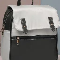 DressBerry Women Green and White Casual Backpack-48