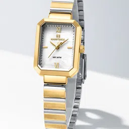 Naviforce Women Mother of Pearl Dial & Stainless Steel Straps Analogue Watch NF5050_G W G-29
