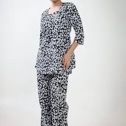 BUTA BUTI Printed Tunic & Trousers Co-Ord Set-image-46