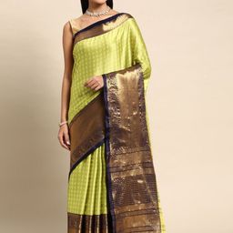 DIVASTRI Woven Design Zari Banarasi Saree-image-91