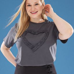 Trendyol Women V-Neck Pockets T-shirt-picture-12