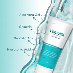 Apple Therapeutics Lemollis Clear Gel Water-Based Moisturizer With Salicylic Acid - 100 ml image 3
