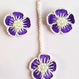 Tipsy closet Women Purple Jewellery Set-picture-18