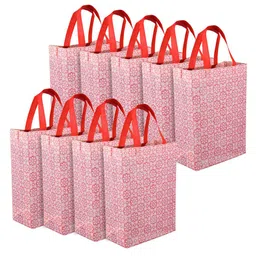 Kuber Industries Printed Bucket Handheld Bag with Cut Work image 5