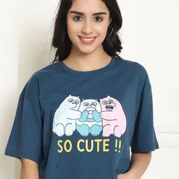 Dreambe Women Typography Printed T-shirt-picture-9