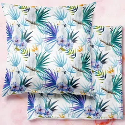 ArtzFolio Multicoloured Set of 2 Velvet Square Cushion Covers-19