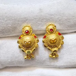 Anshenterpris Gold-Plated Hanging Sui Dhaga Contemporary Studs-40