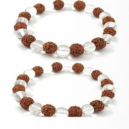 Divine souvenirs Set Of 2 Artificial Beaded Elasticated Bracelet-0