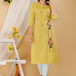 Mehsoos Women Embroidered Thread Work Straight Kurta-image-93