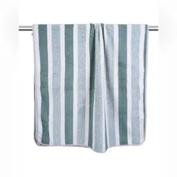 Black gold Green & White 1 Striped Other 300 GSM Bath Towel-picture-48