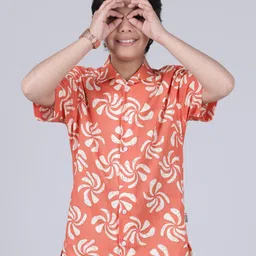 Cantabil Boys Original Floral Printed Casual Shirt-23