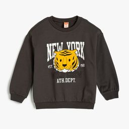 Koton Boys Typography Printed Sweatshirt-picture-8