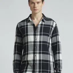 Pepe Jeans Men Tartan Checks Opaque Checked Casual Shirt-picture-2
