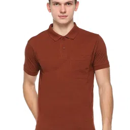 Colors and Blends Men Solid Polo Collar Cotton T-shirt-image-92