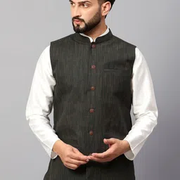 Latest Chikan Garments Self Design Nehru Jackets-11