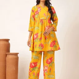 Vbuyz Printed V-Neck Tunic With Palazzos Co-Ords-picture-10