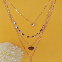 NVR Girls Rose Gold-Plated Layered Chain-picture-19
