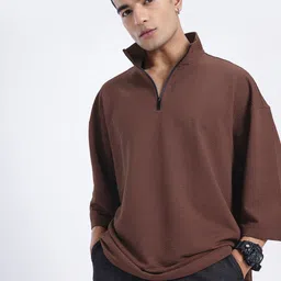 glitchez Comfy Polo Drip Seersucker Super Loose Fit T-shirt-image-12