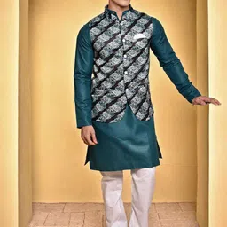 PRINTINDIA Men Solid Kurta with Trousers-picture-42