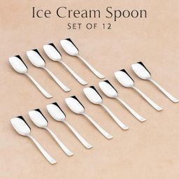 Durable Stylish, Steel Ice-cream Spoon Set-image-2