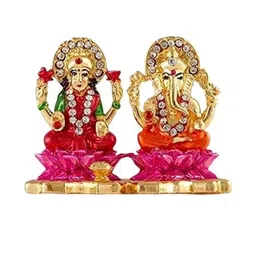 Kulin Metal Religious Idol of Lakshmi Ganesh Premium Statue-image-2