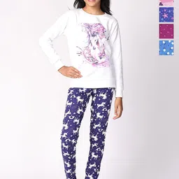 TotzTouch Girls Pack Of 5 Printed Cotton Mid-Rise Ankle-Length Leggings-image-26