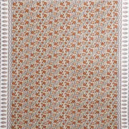 LIVING ROOTS White & Beige Floral Printed Cotton 300 TC King Bedsheet Set- 2.64 m x 2.43 m-image-76