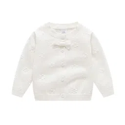 StyleCast x Revolte Girls Round Neck Front-Open Sweaters-picture-4