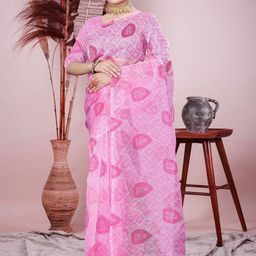 BAESD Floral Organza Saree-image-92