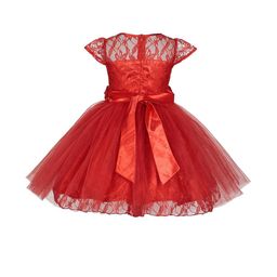 BAESD Cape Sleeve Net A-Line Dress-image-91