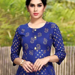 ASHISH PRINT Women Ethnic Motifs Printed Festive A-Line Kurta-57