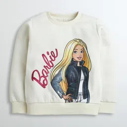 Tiny Girl Barbie Graphic Printed Sweatshirt-image-10