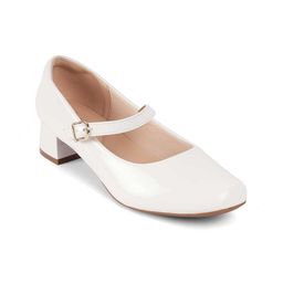 Tresmode Work Slim Heeled Pumps with Buckles-57