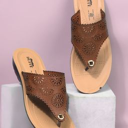 Bata Women Textured Open Toe Flats with Laser Cuts-picture-28